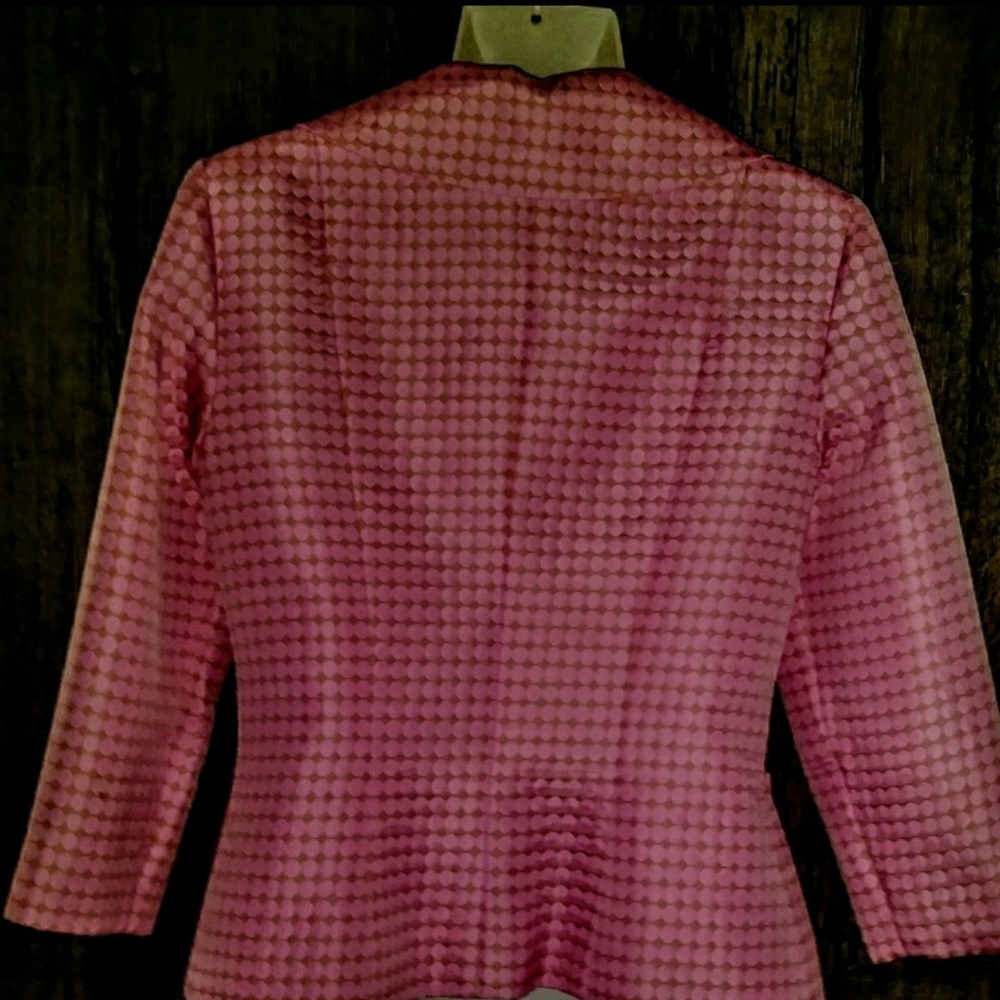 Maggy London Suit Jacket Size 6 Pink Quail - Picture 3 of 11